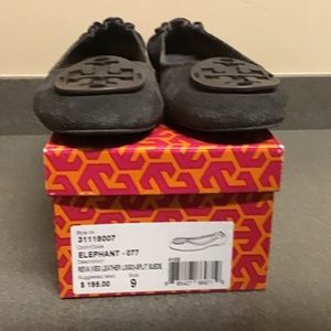 Tory Burch Reva Suede Ballet Flat